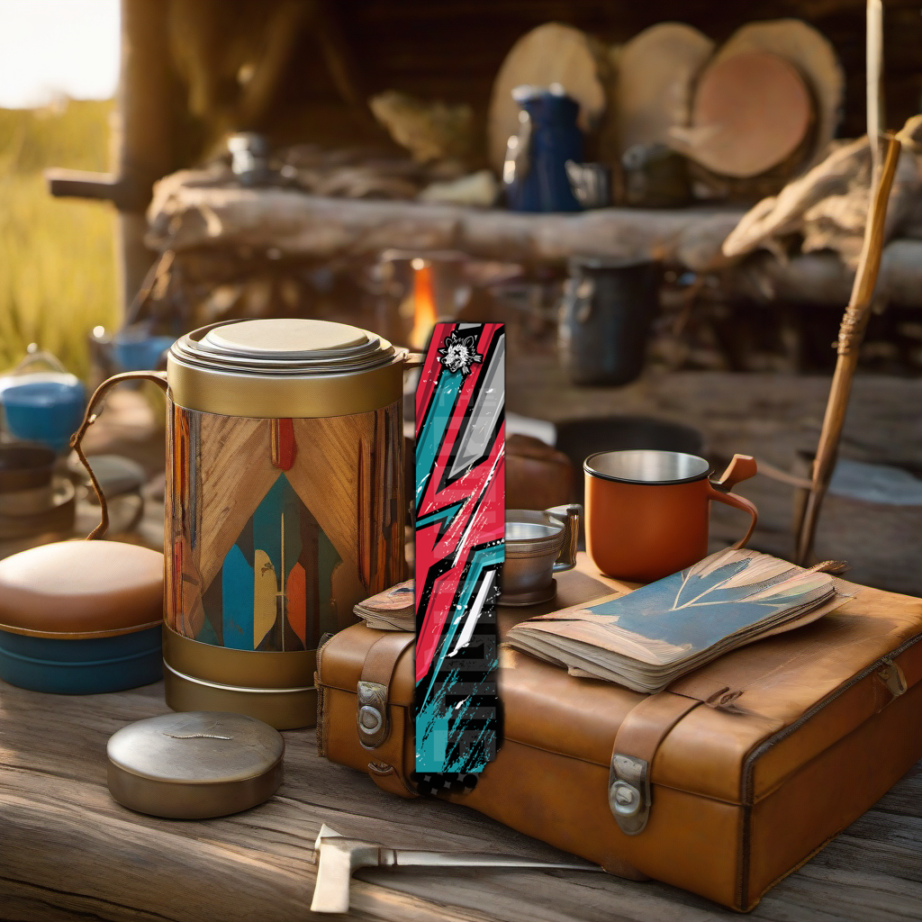 Comic Pop Arrow Wrap on rustic wood at golden hour, perfect Father's Day gift setting. | titlex-scene-fathers-day