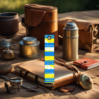 Comic Pop Arrow Wrap on rustic wood at golden hour, perfect Father's Day gift setting. | titlex-scene-fathers-day