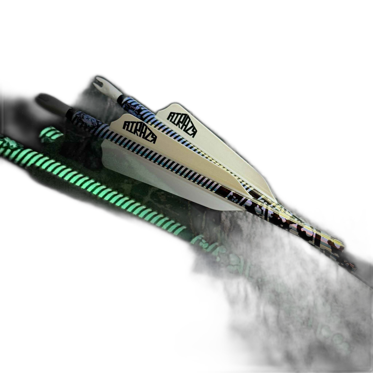 Aurora GLOW-IN-THE-DARK Arrow Wraps. Assorted colors, featuring glow-in-the-dark design. | titlex-cutout
