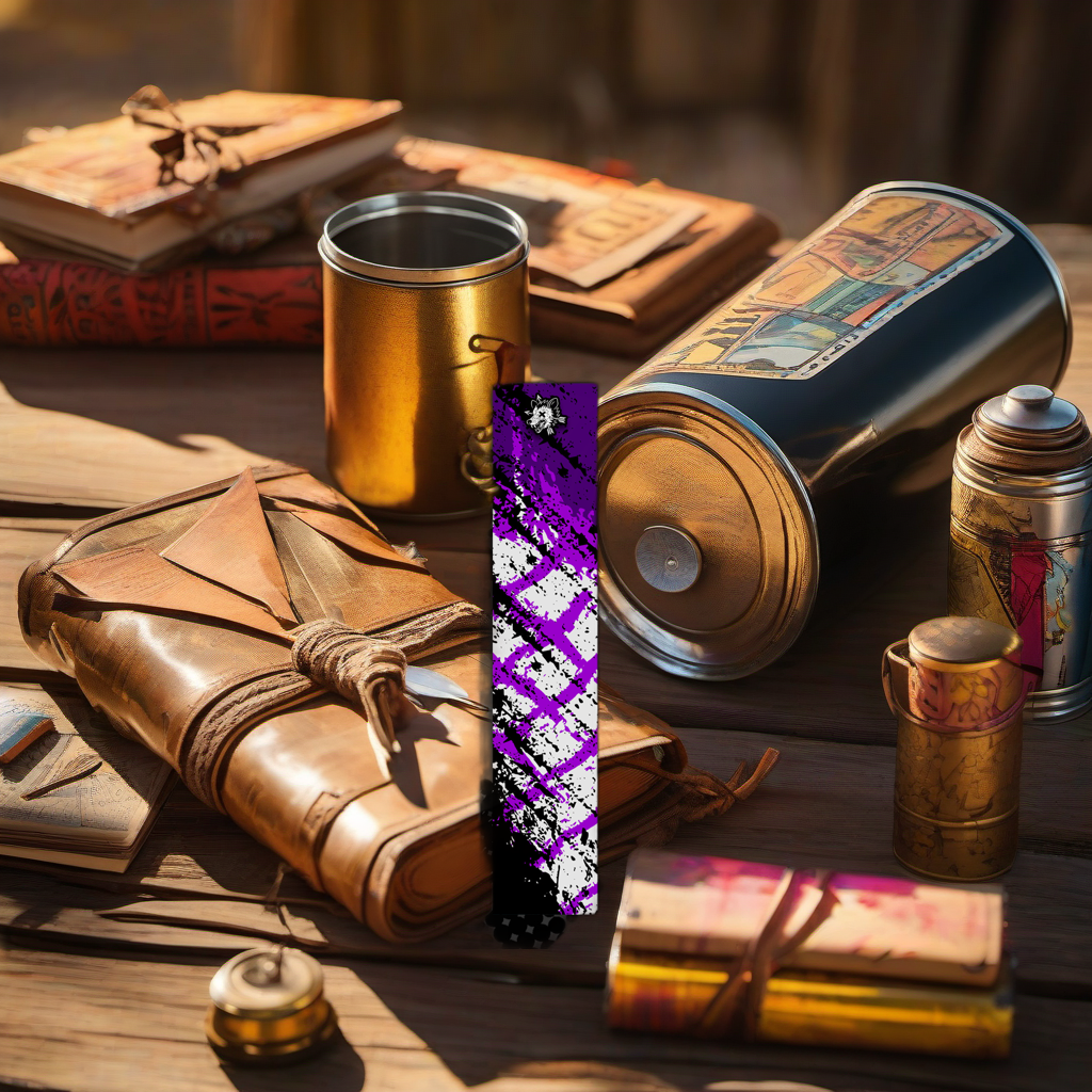 Comic Pop Arrow Wrap on rustic wood at golden hour, perfect Father's Day gift scene. | titlex-scene-fathers-day