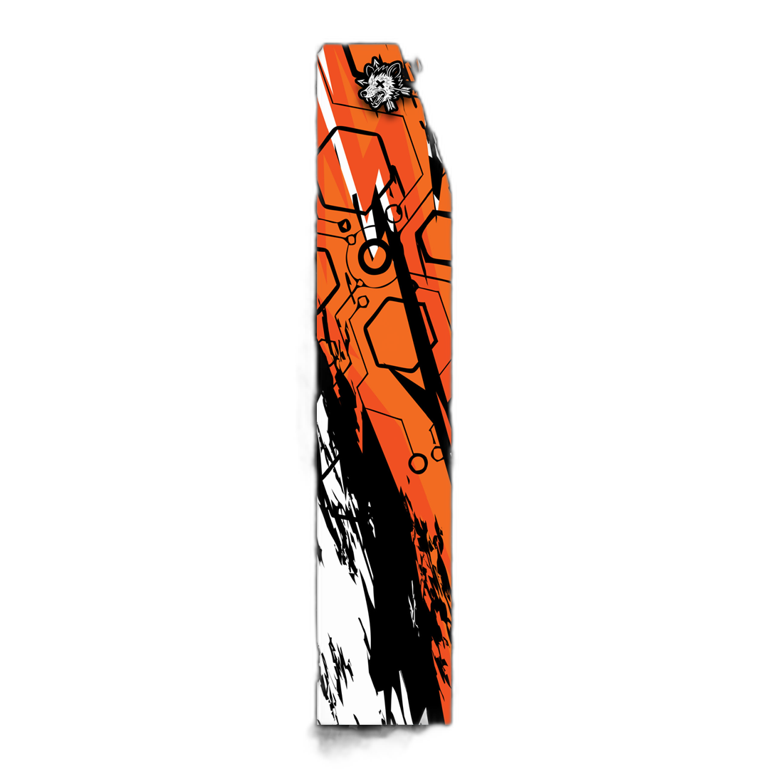 Comic Pop Arrow Wrap: Brightly colored, comic-style arrow design. | titlex-cutout