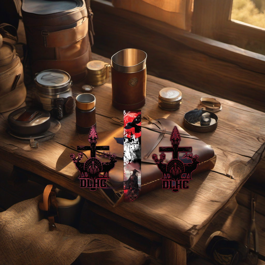 No Mercy product on rustic table at golden hour camp, perfect Father's Day gift. | titlex-scene-fathers-day
