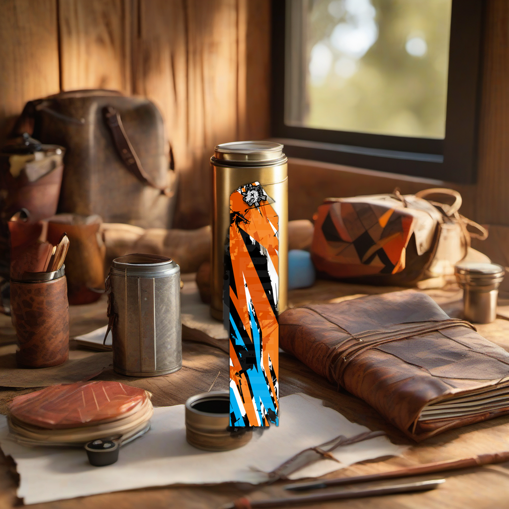 Comic Pop Arrow Wrap on rustic table at golden hour, perfect Father's Day gift scene. | titlex-scene-fathers-day