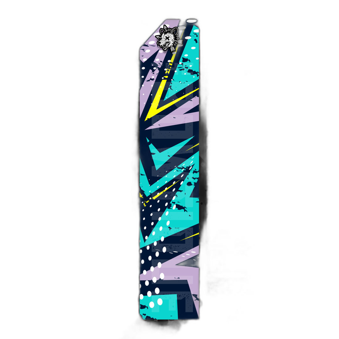 Comic Pop Arrow Wrap: Bright yellow and red comic-style arrow design. | titlex-cutout