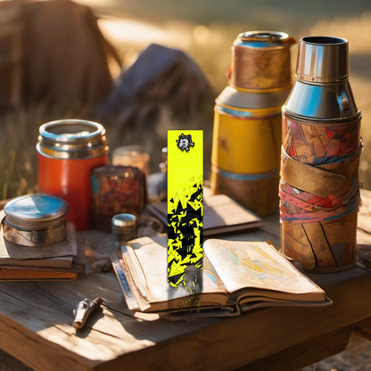 Comic Pop Arrow Wrap on rustic wood at golden hour, perfect Father's Day gift setting. | titlex-scene-fathers-day