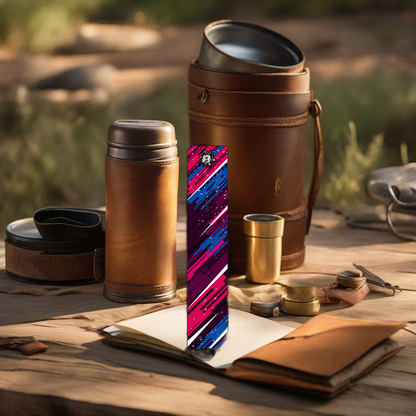 Comic Pop Arrow Wrap on rustic table at golden hour, perfect Father's Day gift setting. | titlex-scene-fathers-day