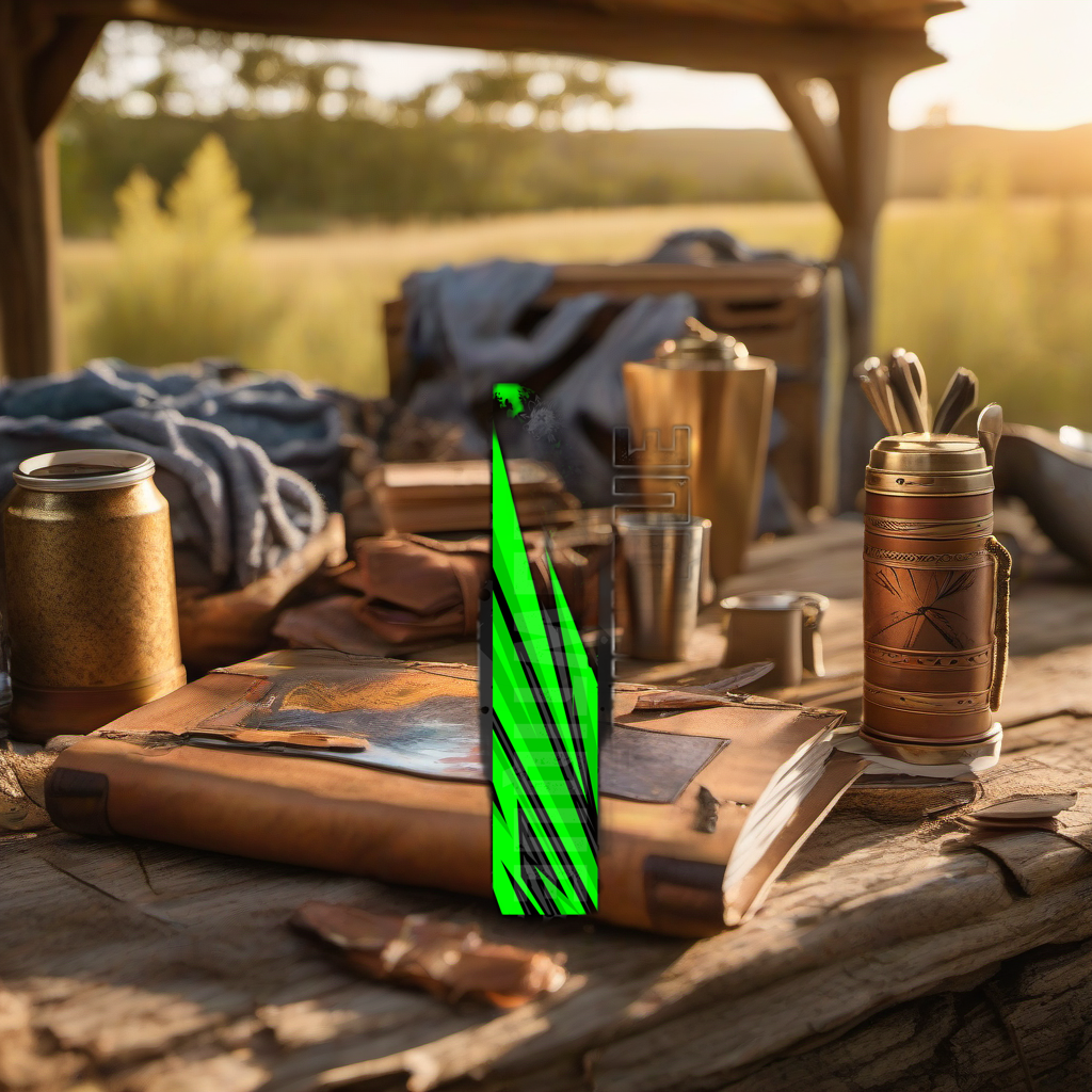Comic Pop Arrow Wrap on rustic wood at golden hour, perfect Father's Day gift scene. | titlex-scene-fathers-day