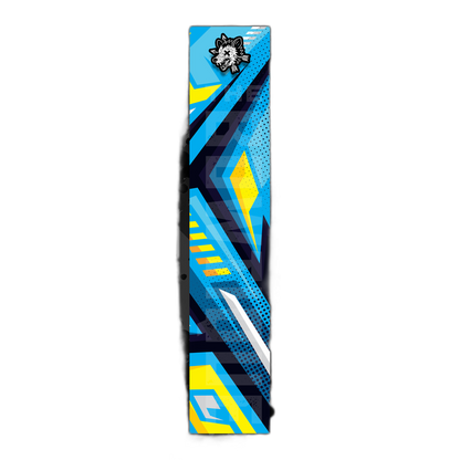 Comic Pop Arrow Wrap: Bright yellow and red comic-style arrow design. | titlex-cutout