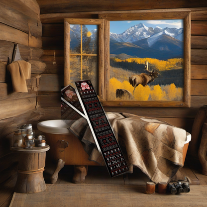 Jolly Arrow Wraps on weathered wood with golden aspens and mountains at sunset. | titlex-scene-western-elk