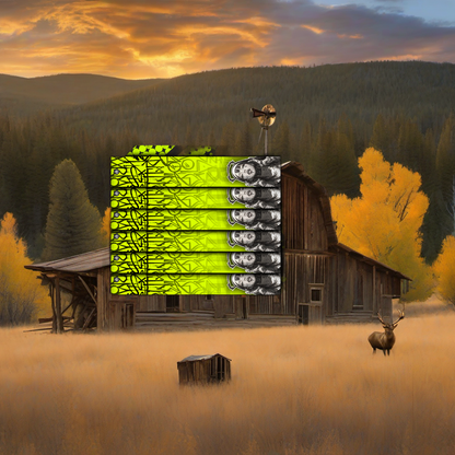 Sinner Arrow Wraps on weathered wood in a golden aspen, high-country sunset scene. | titlex-scene-western-elk