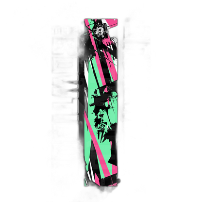 Comic Pop Arrow Wrap: Bright red and yellow comic-style arrow design. | titlex-cutout