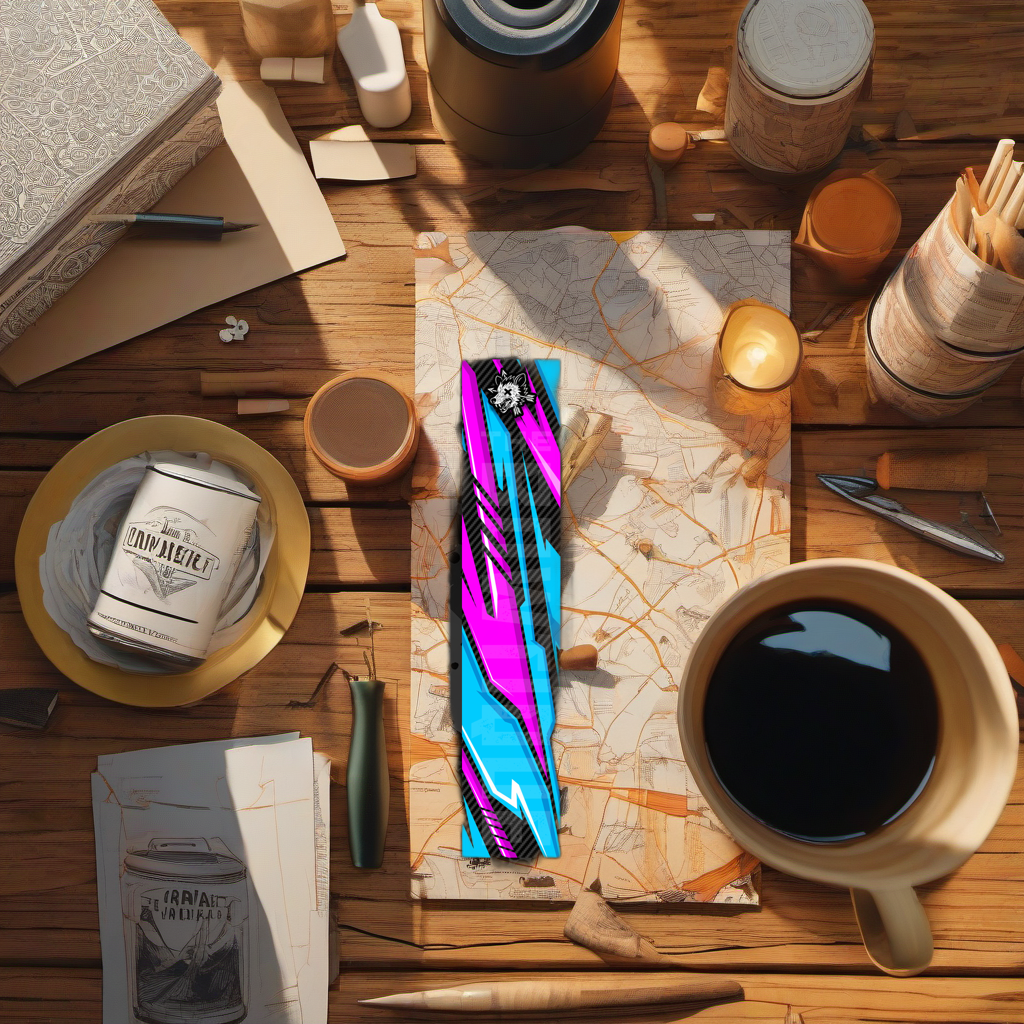 Comic Pop Arrow Wrap on rustic wood at golden hour, perfect Father's Day gift setting. | titlex-scene-fathers-day