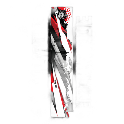 Comic Pop Arrow Wrap: Bright red and yellow comic book style packaging. | titlex-cutout