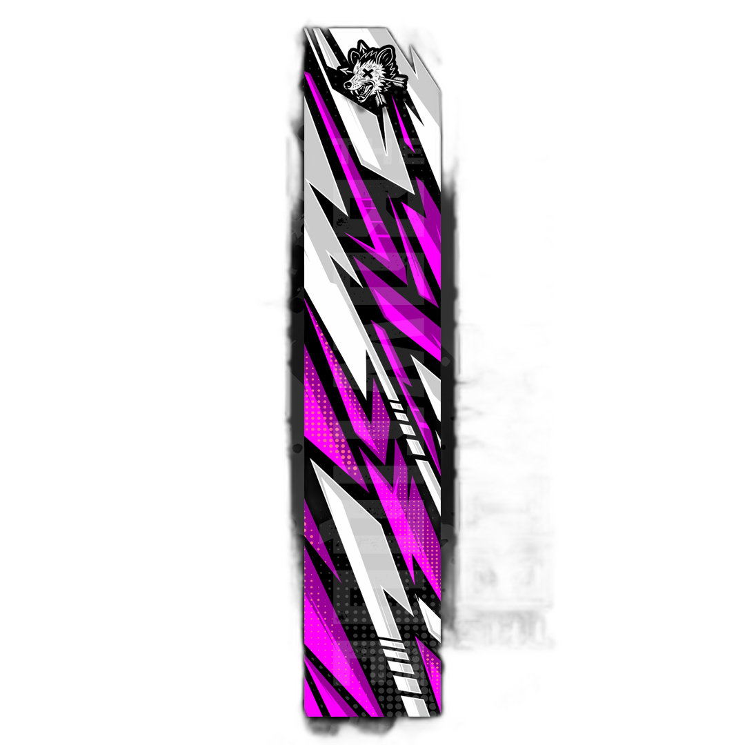 Four Comic Pop Arrow Wraps, featuring vibrant comic book art and branding. | titlex-cutout