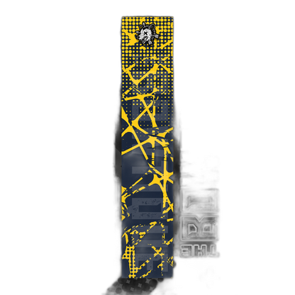 Comic Pop Arrow Wrap: Bright yellow and red comic-style arrow design. | titlex-cutout