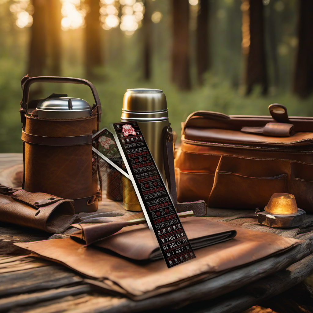 Jolly Arrow Wraps on a rustic table at golden hour, perfect Father's Day gift setting. | titlex-scene-fathers-day