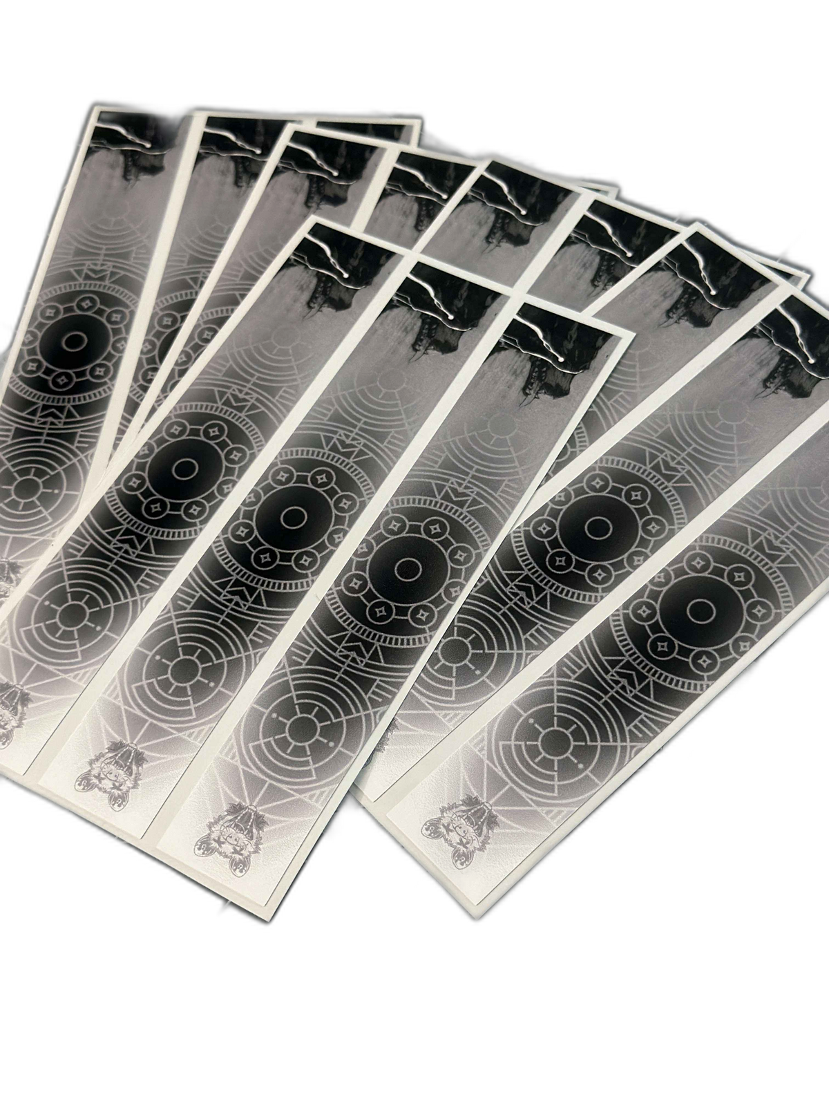 DEMISE* Arrow Wraps, featuring black and white designs. | titlex-cutout
