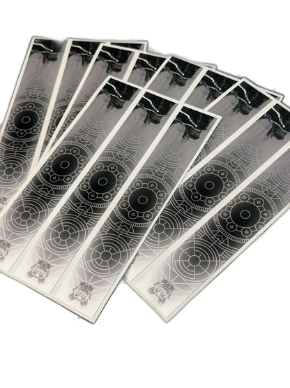 DEMISE* Arrow Wraps, featuring black and white designs. | titlex-cutout