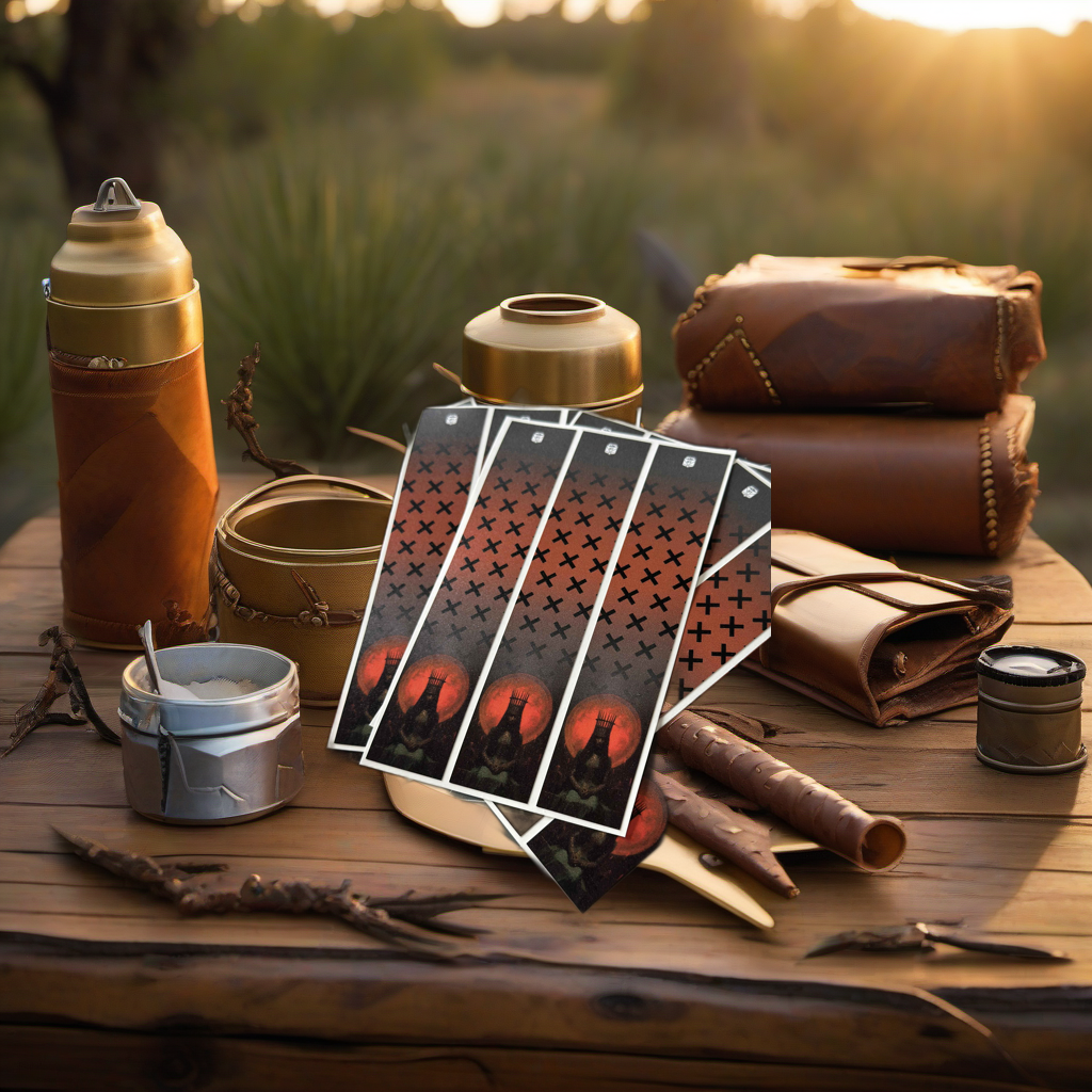 Thorn Throne Arrow Wraps on rustic wood at golden hour, perfect Father's Day gift setting. | titlex-scene-fathers-day