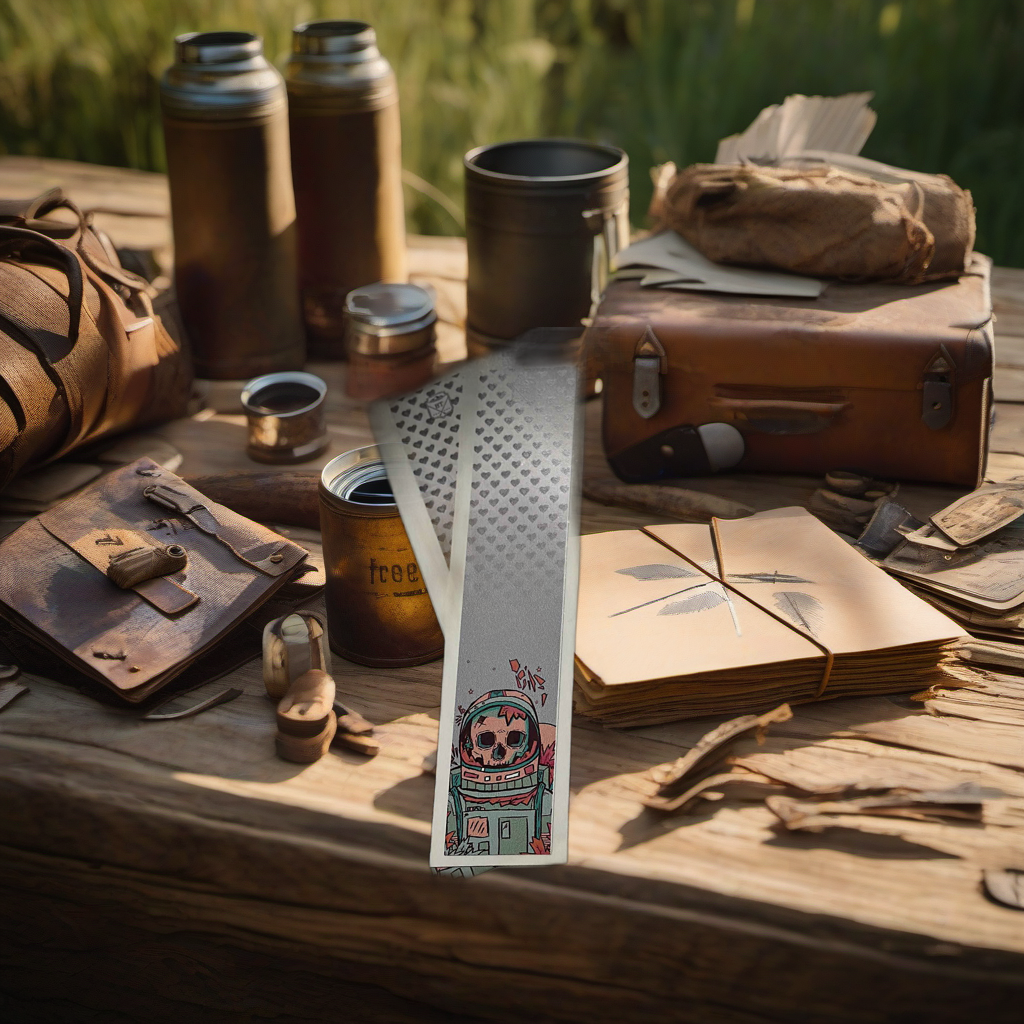 Dead Space Arrow Wraps on rustic table at golden hour camp, perfect Father's Day gift. | titlex-scene-fathers-day