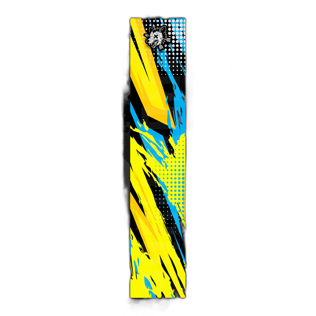 Comic Pop Arrow Wrap, featuring vibrant comic book art and branding. | titlex-cutout