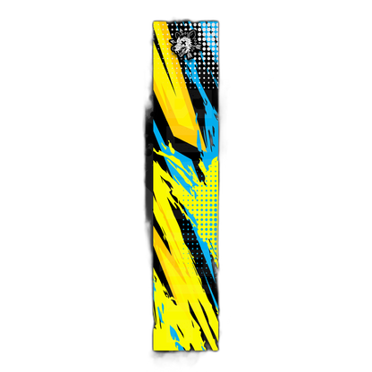 Comic Pop Arrow Wrap, featuring vibrant comic book art and branding. | titlex-cutout