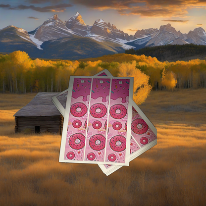 Sprinkle Arrow Wraps on weathered wood with golden aspens and mountains at sunset. | titlex-scene-western-elk