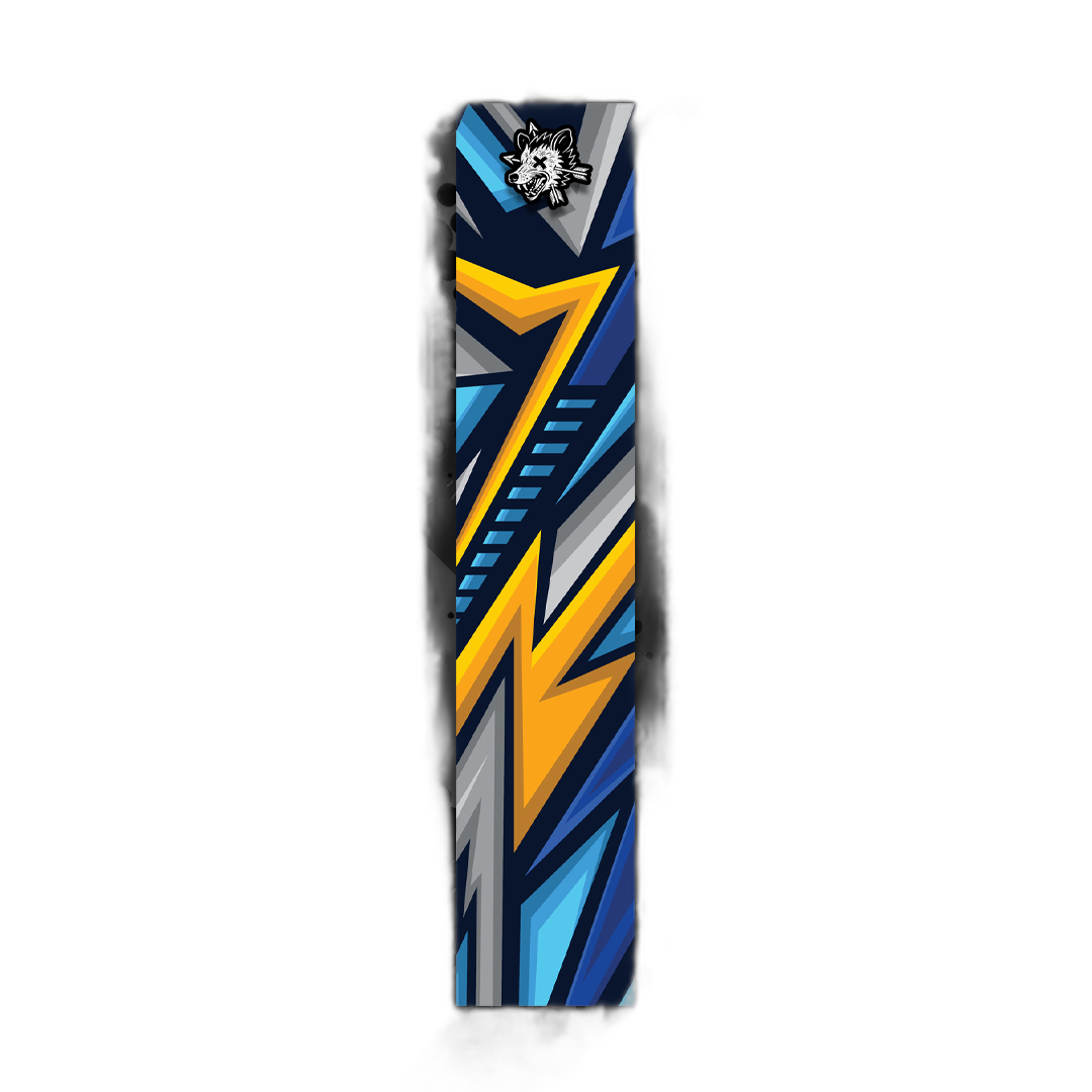 Comic Pop Arrow Wrap: Bright yellow and red comic-style arrow design. | titlex-cutout
