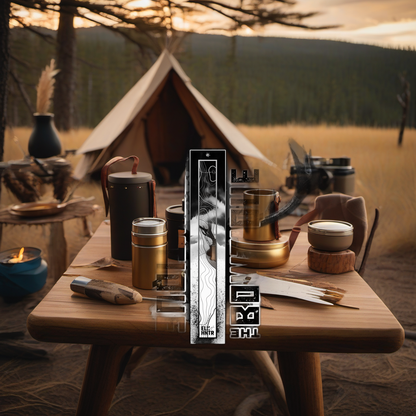 ELKSHAPE wraps on rustic wood at golden hour, perfect Father's Day gift setting. | titlex-scene-fathers-day