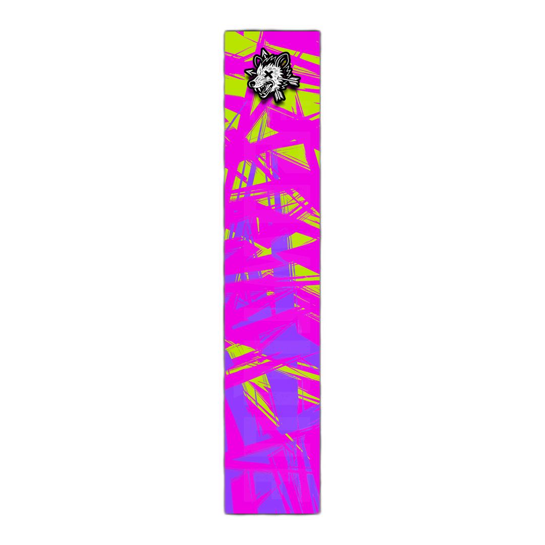 Comic Pop Arrow Wrap: Bright red and yellow comic-style arrow design. | titlex-cutout
