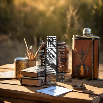 Comic Pop Arrow Wrap on rustic wood at golden hour, perfect Father's Day gift setting. | titlex-scene-fathers-day