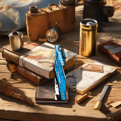 Comic Pop Arrow Wrap on rustic wood at golden hour, perfect Father's Day gift setting. | titlex-scene-fathers-day