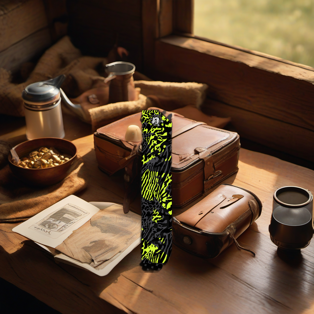 Comic Pop Arrow Wrap on rustic wood at golden hour, perfect Father's Day gift setting. | titlex-scene-fathers-day
