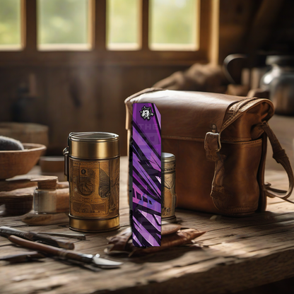 Comic Pop Arrow Wrap on rustic wood at golden hour, perfect Father's Day gift setting. | titlex-scene-fathers-day
