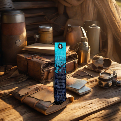 Comic Pop Arrow Wrap on rustic wood at golden hour, perfect Father's Day gift setting. | titlex-scene-fathers-day