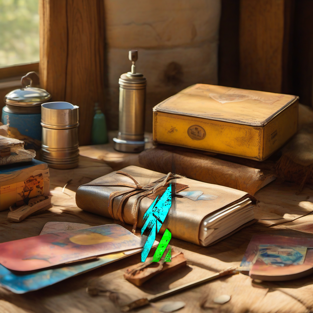 Comic Pop Arrow Wrap on rustic wood at golden hour, perfect Father's Day gift setting. | titlex-scene-fathers-day