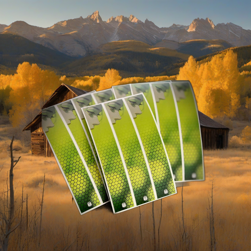 Toxic Arrow Wraps on weathered wood in a golden aspen mountain scene at sunset. | titlex-scene-western-elk