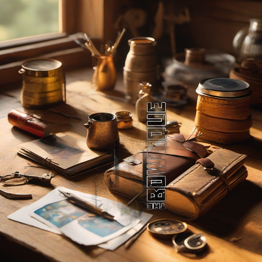 Comic Pop Arrow Wrap on rustic wood at golden hour, perfect Father's Day gift scene. | titlex-scene-fathers-day