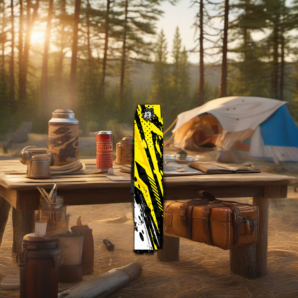 Comic Pop Arrow Wrap on rustic wood at golden hour, perfect Father's Day gift setting. | titlex-scene-fathers-day