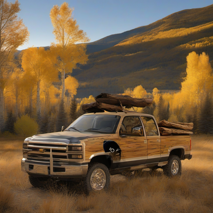 LUCID Arrow Wraps on weathered wood, set against a golden aspen and mountain sunset backdrop. | titlex-scene-western-elk