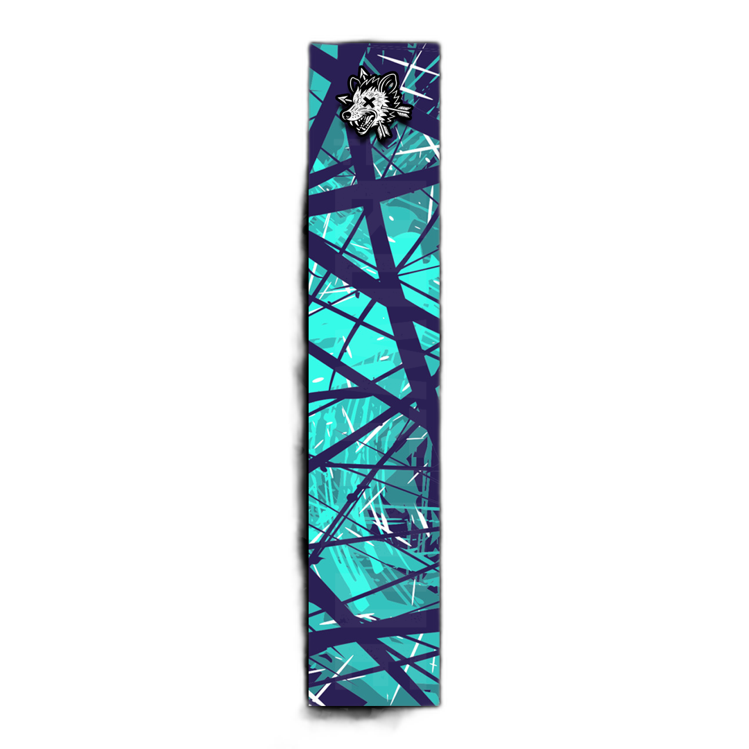 Comic Pop Arrow Wrap: Bright, colorful arrow design with comic book style graphics. | titlex-cutout
