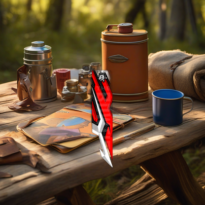 Comic Pop Arrow Wrap on rustic wood at golden hour, perfect Father's Day gift display. | titlex-scene-fathers-day