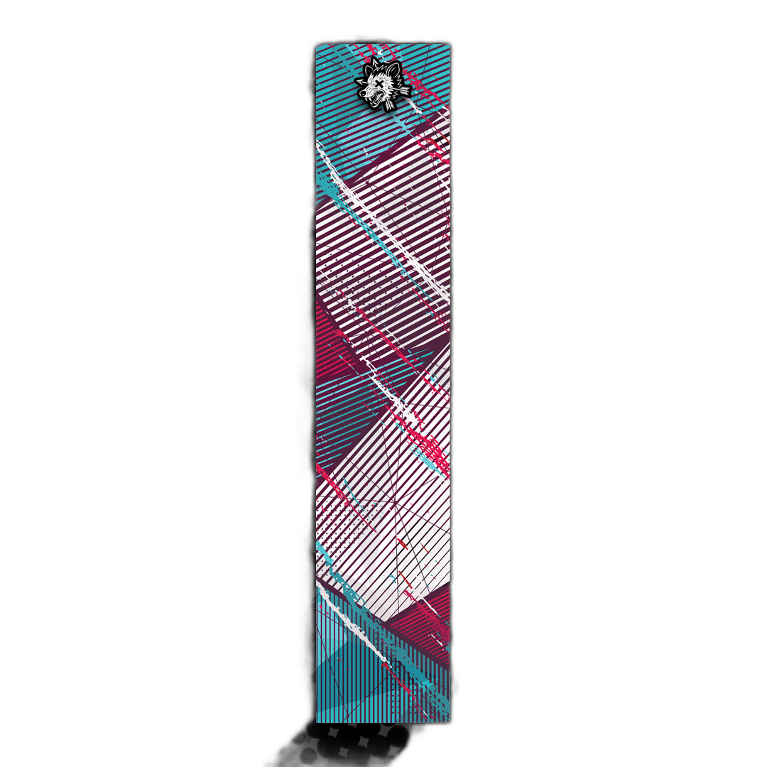 Comic Pop Arrow Wrap: Bright red and yellow comic-style arrow design. | titlex-cutout
