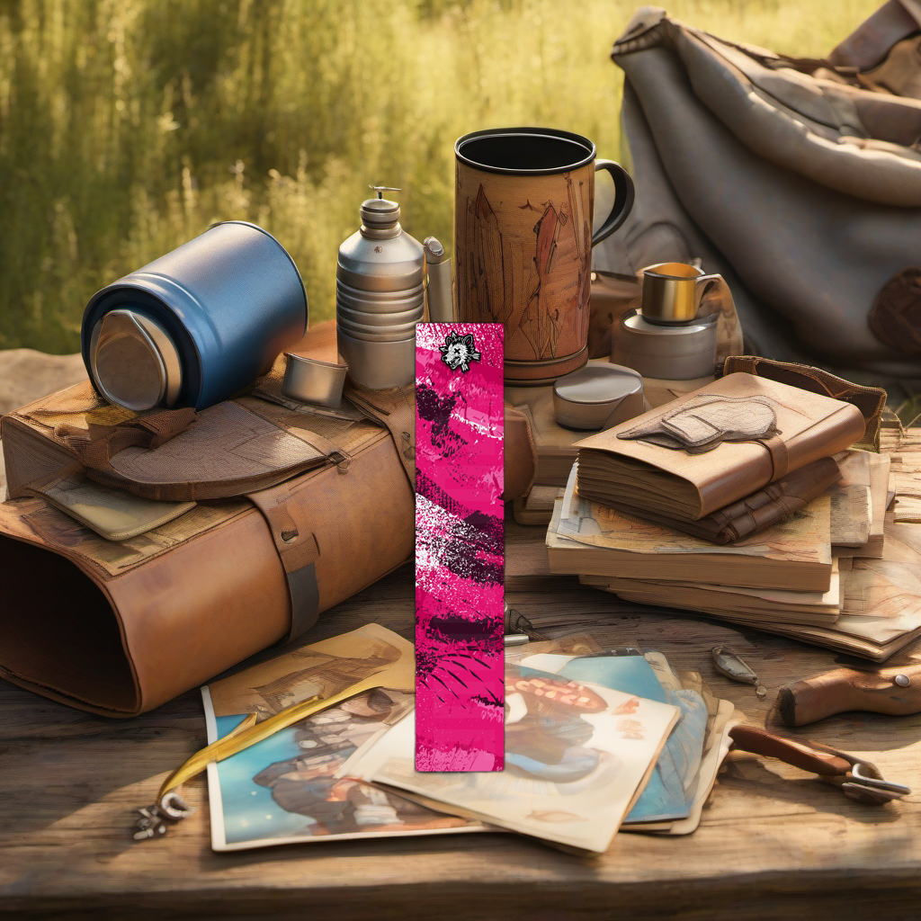 Comic Pop Arrow Wrap on rustic table at golden hour, perfect Father's Day gift scene. | titlex-scene-fathers-day
