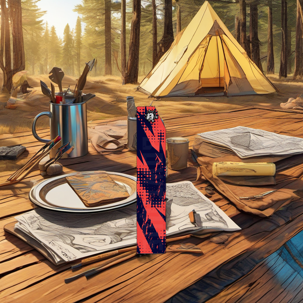 Comic Pop Arrow Wrap on rustic wood at golden hour, perfect Father's Day gift setting. | titlex-scene-fathers-day