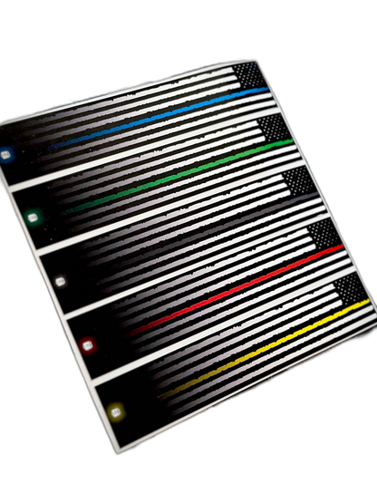 First Responder Arrow Wraps, featuring red, white, and blue colors. | titlex-cutout