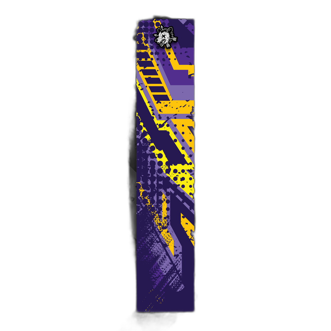 Comic Pop Arrow Wrap: Bright red and yellow comic-style arrow design. | titlex-cutout