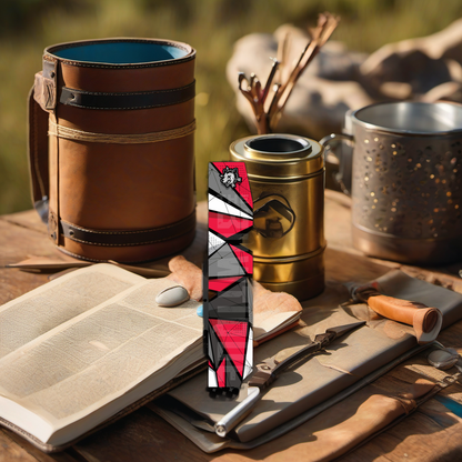 Comic Pop Arrow Wrap on rustic wood at golden hour, perfect Father's Day gift setting. | titlex-scene-fathers-day
