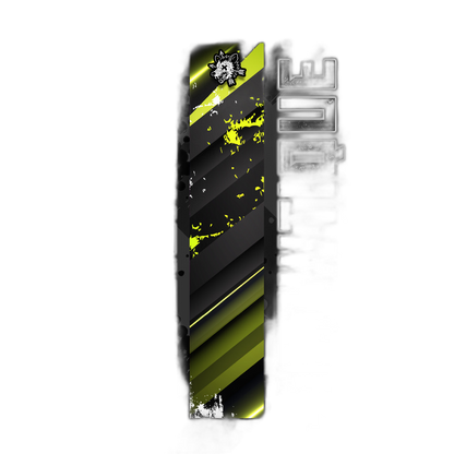 Comic Pop Arrow Wrap: Colorful, stylized arrow design with bold comic book aesthetic. | titlex-cutout