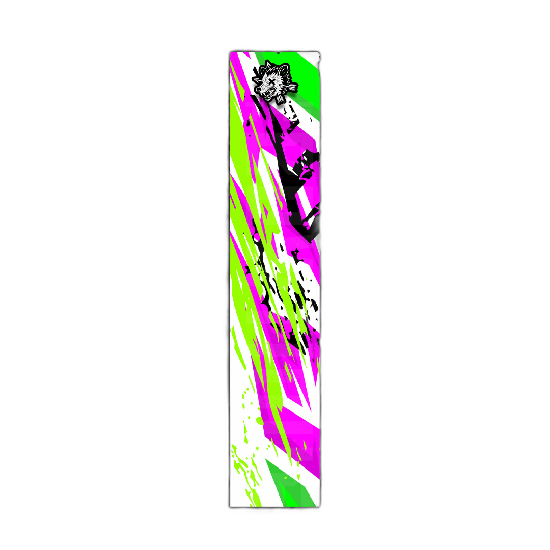 Comic Pop Arrow Wrap: Bright yellow and red comic-style arrow design. | titlex-cutout